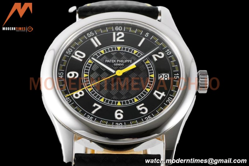 Patek Philippe - Calatrava 40mm 6007G SS/LE Blk/Yelw PPF MY9015 Mod