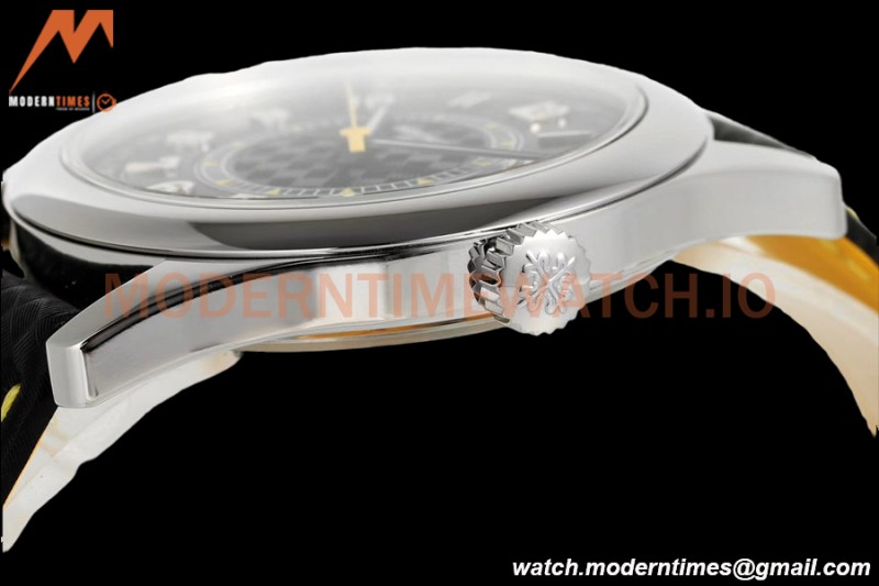Patek Philippe - Calatrava 40mm 6007G SS/LE Blk/Yelw PPF MY9015 Mod