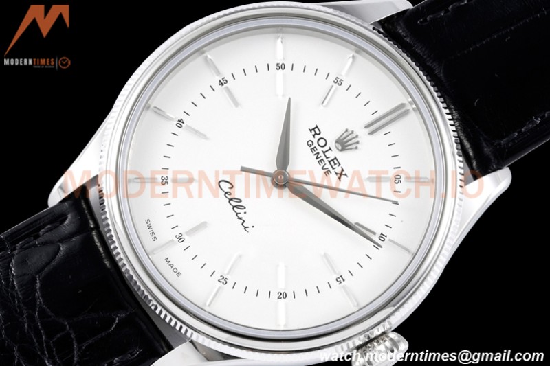 Rolex - Cellini Time 50509 39mm SS/LE White Stick KZF Asia 3132