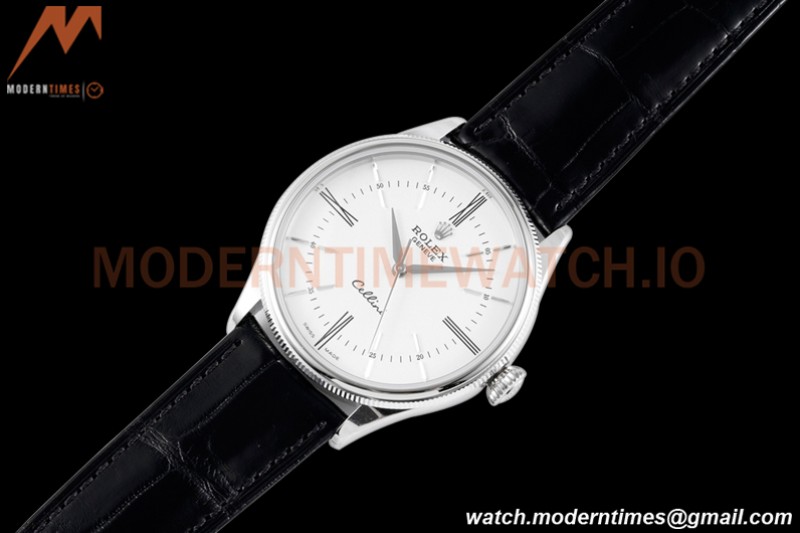 Rolex - Cellini Time 50509 39mm SS/LE White RMN KZF Asia 3132