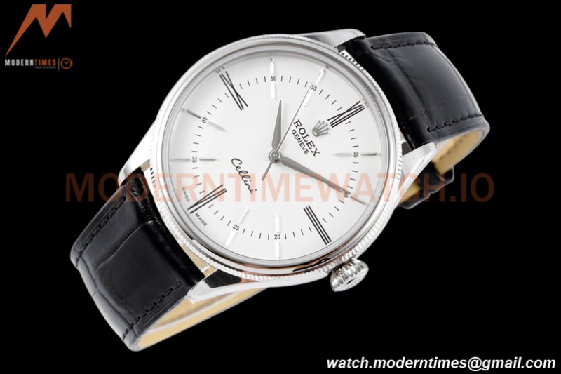 Rolex - Cellini Time 50509 39mm SS/LE White RMN KZF Asia 3132