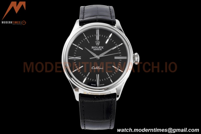 Rolex - Cellini Time 50509 39mm SS/LE Black RMN KZF Asia 3132