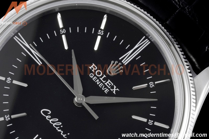 Rolex - Cellini Time 50509 39mm SS/LE Black RMN KZF Asia 3132