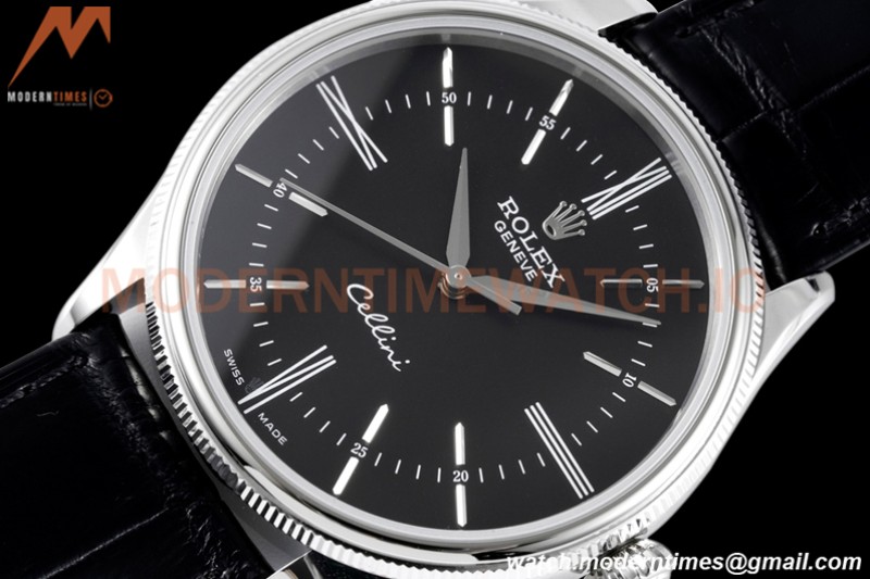 Rolex - Cellini Time 50509 39mm SS/LE Black RMN KZF Asia 3132