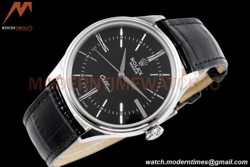 Rolex - Cellini Time 50509 39mm SS/LE Black RMN KZF Asia 3132