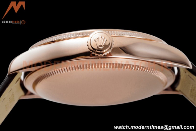 Rolex - Cellini Time 50505 39mm RG/LE White Rmn KZF Asia 3132