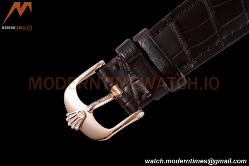Rolex - Cellini Time 50505 39mm RG/LE White Rmn KZF Asia 3132