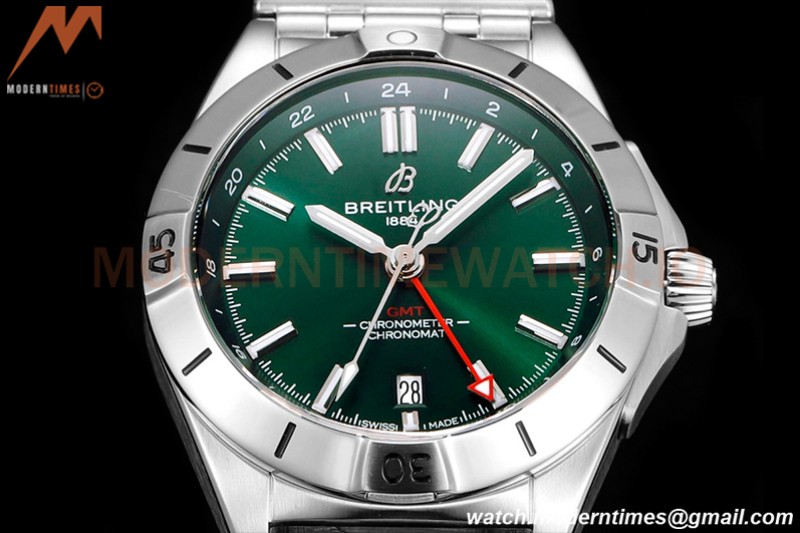 Breitling - Chronomat Automatic GMT 40mm SS/SS Green BLSF A2836