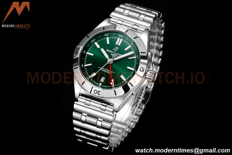 Breitling - Chronomat Automatic GMT 40mm SS/SS Green BLSF A2836