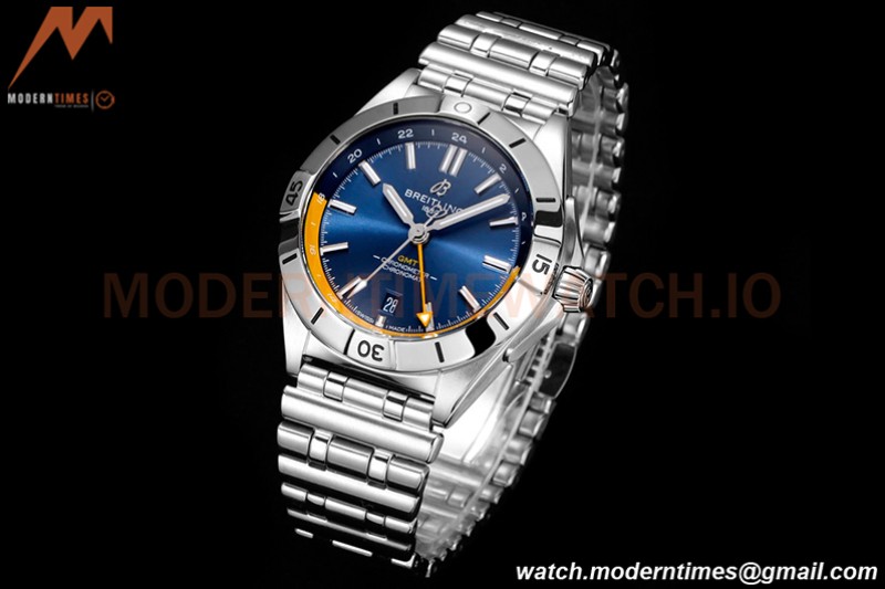 Breitling - Chronomat Automatic GMT 40mm SS/SS Blue/Yelw BLSF A2836