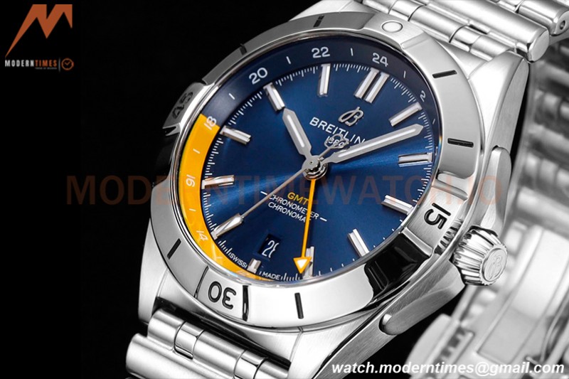 Breitling - Chronomat Automatic GMT 40mm SS/SS Blue/Yelw BLSF A2836