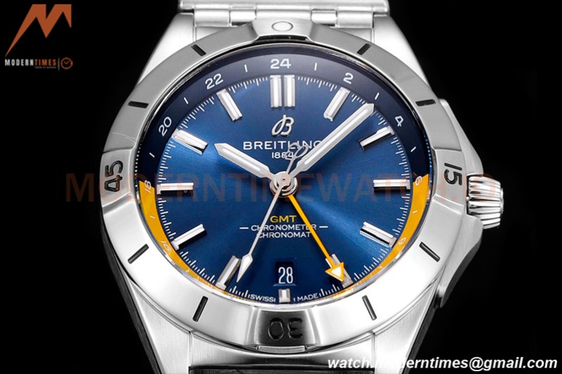 Breitling - Chronomat Automatic GMT 40mm SS/SS Blue/Yelw BLSF A2836