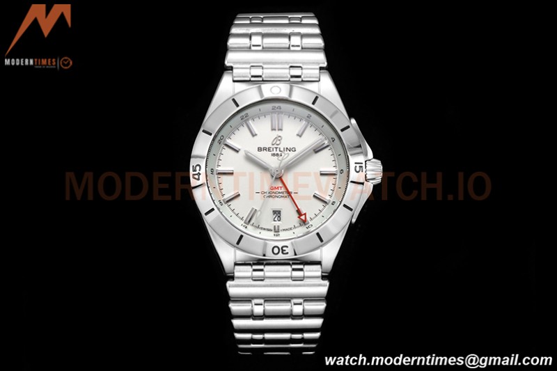 Breitling - Chronomat Automatic GMT 40mm SS/SS White BLSF A2836