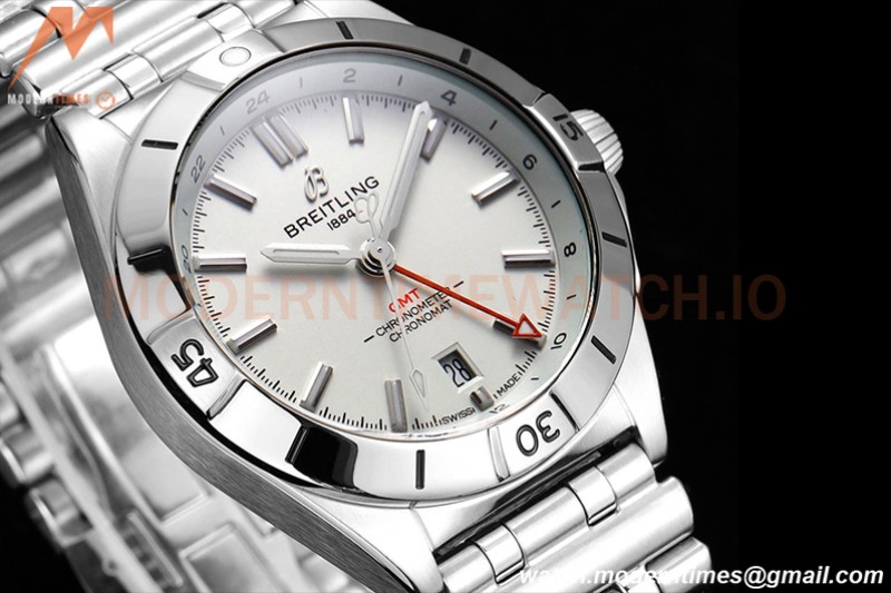 Breitling - Chronomat Automatic GMT 40mm SS/SS White BLSF A2836
