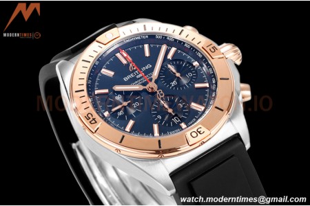 Breitling - Chronomat B01 42mm Chronograph RG/RU Blue BLSF 7750 Mod