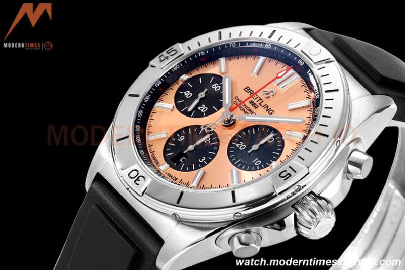 Breitling - Chronomat B01 42mm Chronograph SS/RU Champagne BLSF 7750 Mod