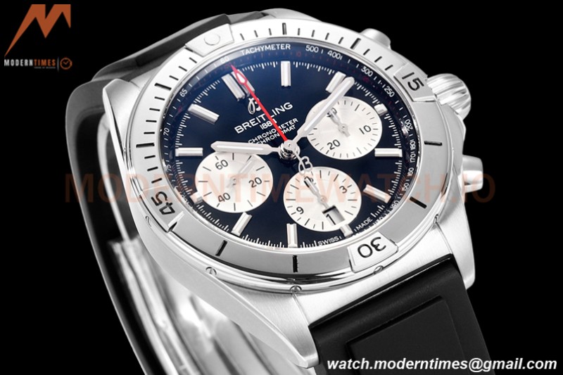 Breitling - Chronomat B01 42mm Chronograph SS/RU Black BLSF 7750 Mod