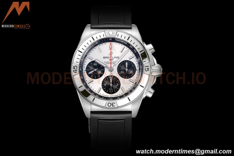 Breitling - Chronomat B01 42mm Chronograph SS/RU Silver BLSF 7750 Mod