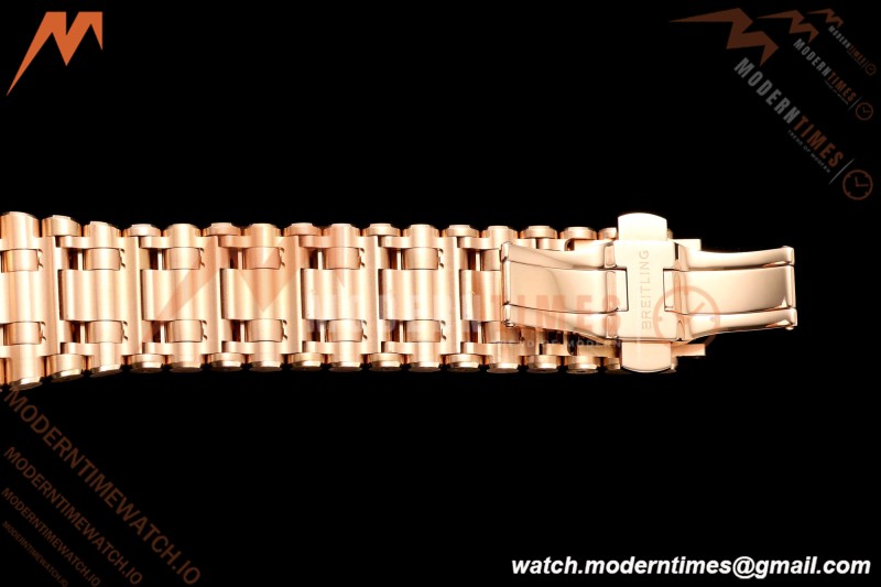 Breitling - Super Chronomat B01 44mm RG/RG Brown Dial TF A7750 Mod