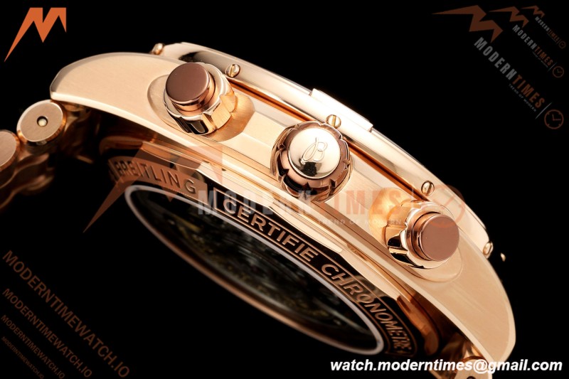 Breitling - Super Chronomat B01 44mm RG/RG Brown Dial TF A7750 Mod