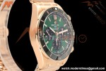 Breitling - Super Chronomat B01 44mm RG/RG Green Dial TF A7750 Mod