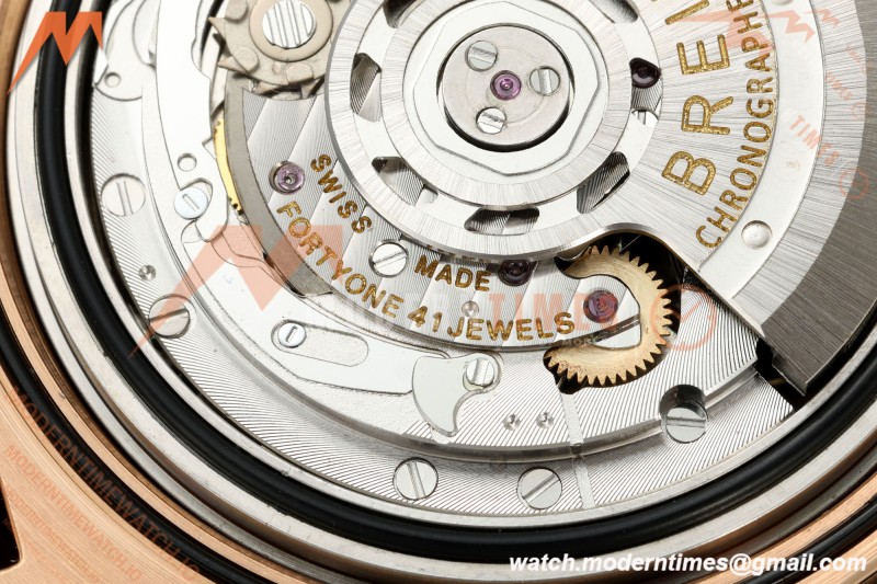 Breitling - Super Chronomat B01 44mm RG/RG Green Dial TF A7750 Mod