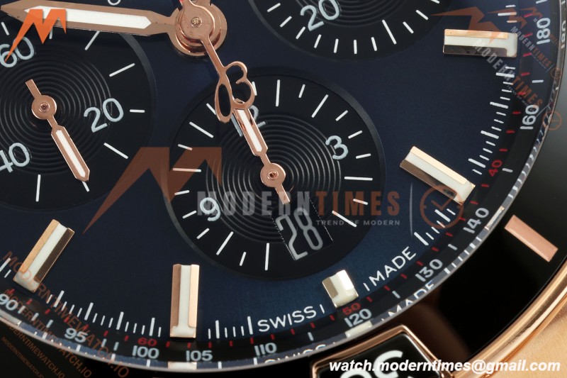 Breitling - Super Chronomat B01 44mm RG/RG Blue Dial TF A7750 Mod