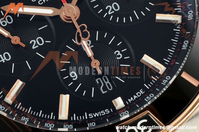 Breitling - Super Chronomat B01 44mm SS/RG Black Dial TF A7750 Mod
