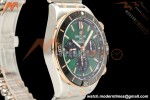 Breitling - Super Chronomat B01 44mm SS/RG Green Dial TF A7750 Mod
