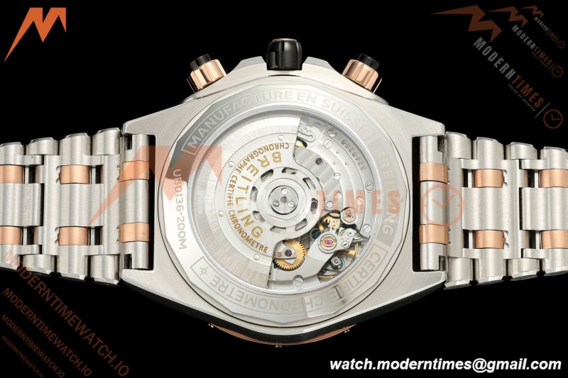Breitling - Super Chronomat B01 44mm SS/RG Green Dial TF A7750 Mod