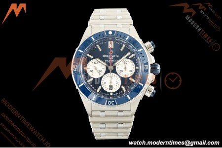Breitling - Super Chronomat B01 44mm SS/SS Blue Dial TF A7750 Mod