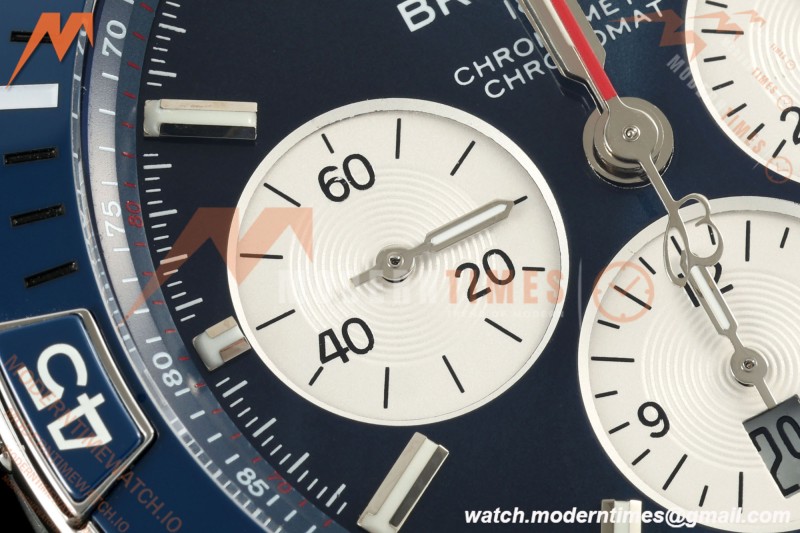 Breitling - Super Chronomat B01 44mm SS/SS Blue Dial TF A7750 Mod