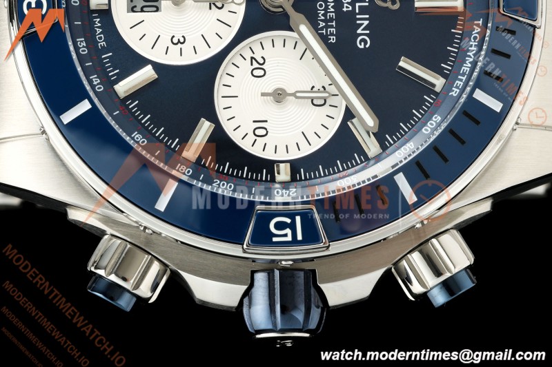 Breitling - Super Chronomat B01 44mm SS/SS Blue Dial TF A7750 Mod