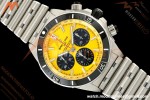 Breitling - Super Chronomat B01 44mm SS/SS Yellow Dial TF A7750 Mod | 브라이틀링 - 슈퍼 크로노맷 B01 44mm SS/SS 옐로우 다이얼 TF A7750 모드