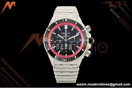 Breitling - Super Chronomat B01 Year of The Dragon 44mm SS/SS Blk/Purp Dial TF A7750 Mod