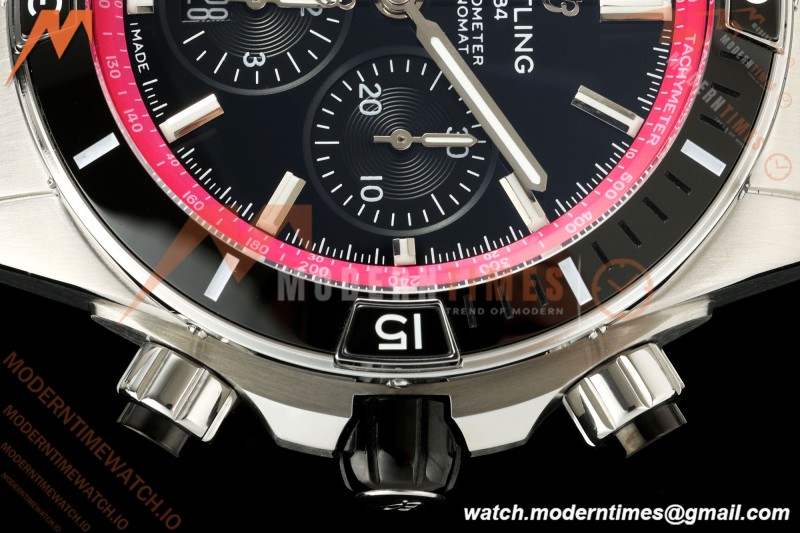 Breitling - Super Chronomat B01 Year of The Dragon 44mm SS/SS Blk/Purp Dial TF A7750 Mod