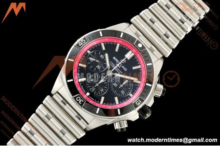 Breitling - Super Chronomat B01 Year of The Dragon 44mm SS/SS Blk/Purp Dial TF A7750 Mod