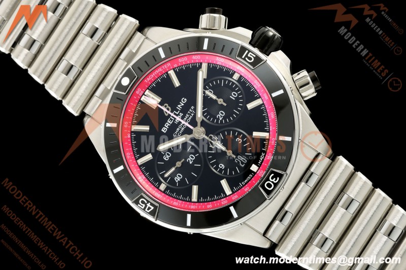 Breitling - Super Chronomat B01 Year of The Dragon 44mm SS/SS Blk/Purp Dial TF A7750 Mod
