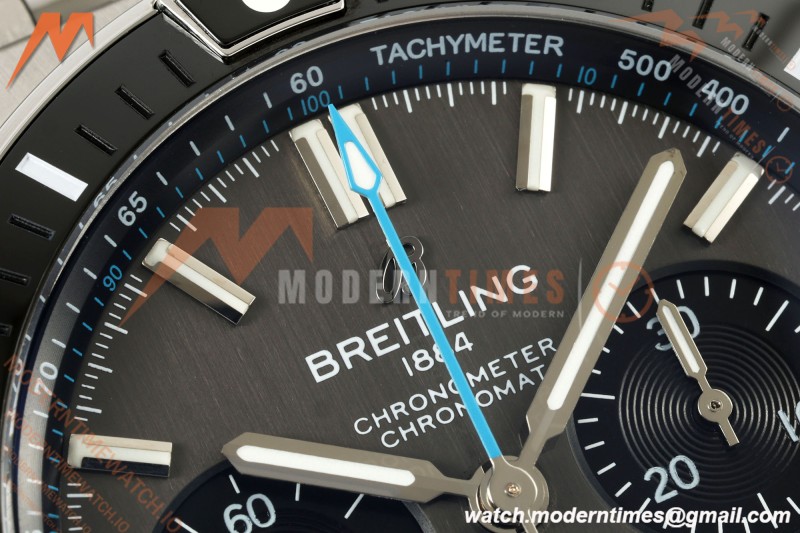 Breitling - Super Chronomat B01 44mm SS/SS Grey Dial TF A7750 Mod
