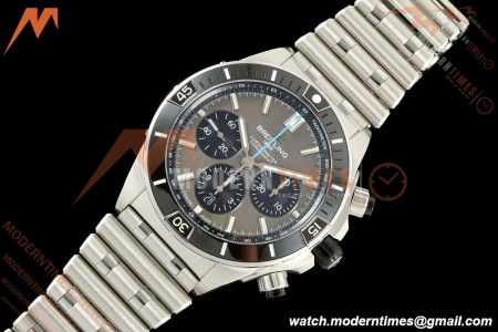 Breitling - Super Chronomat B01 44mm SS/SS Grey Dial TF A7750 Mod