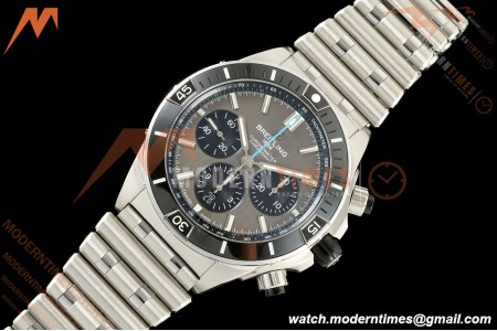 Breitling - Super Chronomat B01 44mm SS/SS Grey Dial TF A7750 Mod
