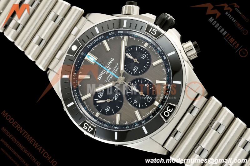 Breitling - Super Chronomat B01 44mm SS/SS Grey Dial TF A7750 Mod