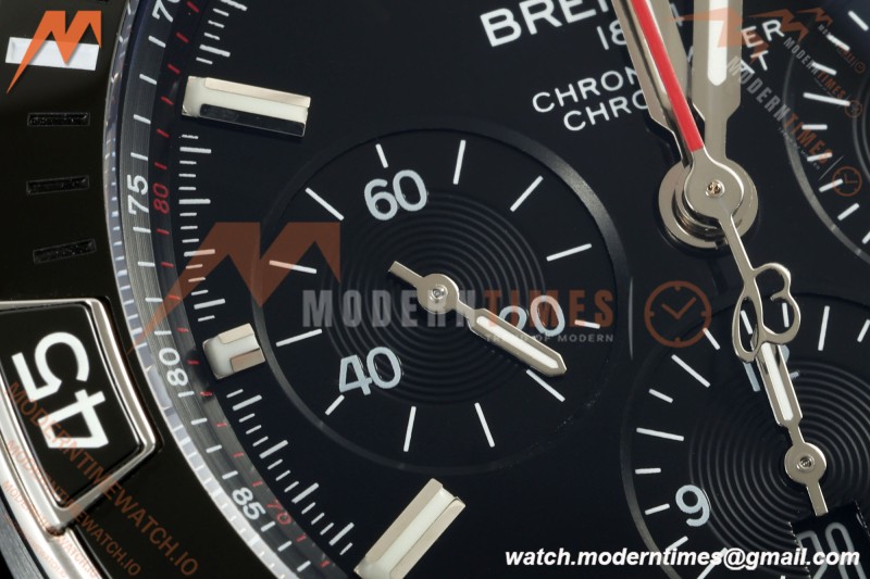 Breitling - Super Chronomat B01 44mm SS/SS Black Dial TF A7750 Mod