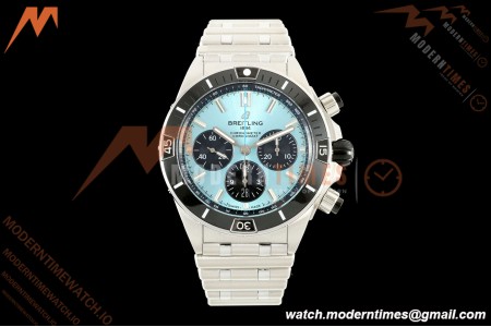 Breitling - Super Chronomat B01 44mm SS/SS Ice Blue Dial TF A7750 Mod