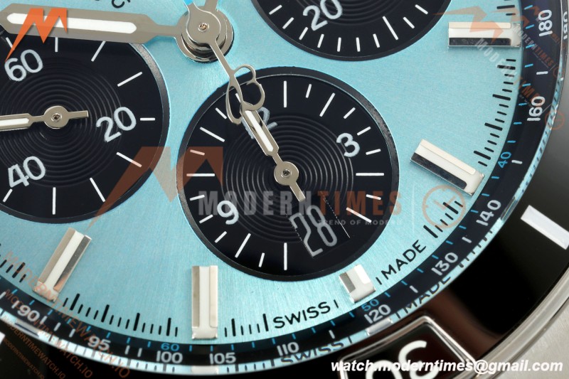 Breitling - Super Chronomat B01 44mm SS/SS Ice Blue Dial TF A7750 Mod