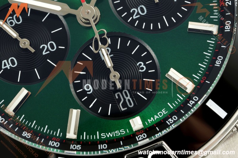 Breitling - Super Chronomat B01 44mm SS/SS Ice Green Dial TF A7750 Mod