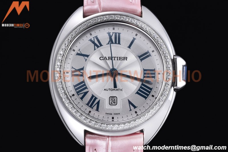 Cartier - Cle De Cartier 31mm Diamond SS/LE White/Rmn RXWF Swiss Eta2671