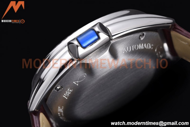 Cartier - Cle De Cartier 31mm SS/LE White/Rmn Red Strap RXWF Swiss Eta2671