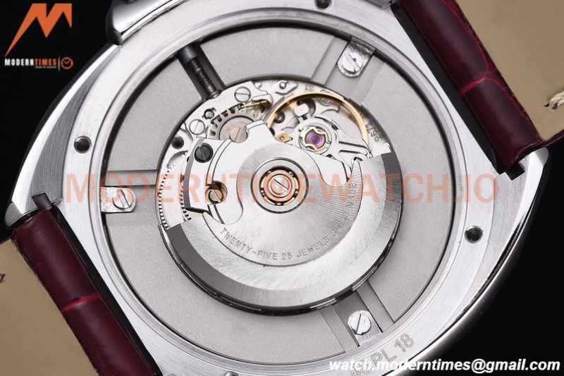 Cartier - Cle De Cartier 31mm SS/LE White/Rmn Red Strap RXWF Swiss Eta2671