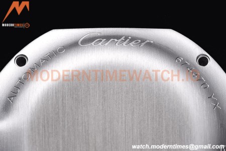 Cartier - Cle De Cartier 31mm SS/LE White/Rmn Red Strap RXWF Swiss Eta2671
